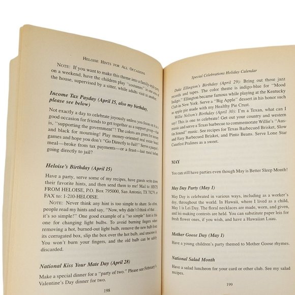 Heloise Hints For All Occasions Paperback 1995 First Edition Paperback - Picture 11 of 11